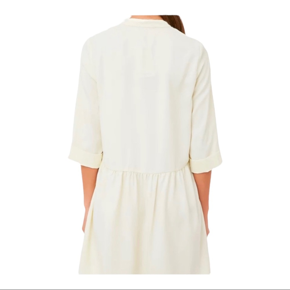 Tuckernuck Cream Button-Front Mini Dress - Picture 3 of 16